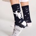 1pair Astronaut Pattern Socks