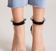 1pair Color Block Mesh Socks