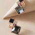 1pair Gemstone Decor Geometric Earrings