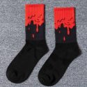 1pair Graphic Crew Socks