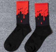 1pair Graphic Crew Socks