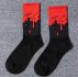 1pair Graphic Crew Socks