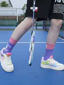 1pair Kids Breathable Sports Socks