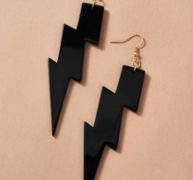 1pair Lightning Drop Earrings