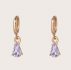 1pair Rhinestone Decor Geometric Drop Earrings