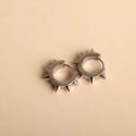 1pair Rivet Huggie Earrings