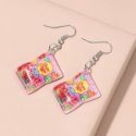 1pair Snack Bag Design Drop Earrings