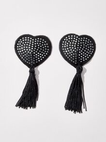 1pair Tassel & Sequin Decor Nipple Cover