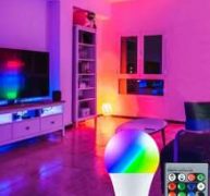 1pc 10W Led Light Bulb With Remote Control