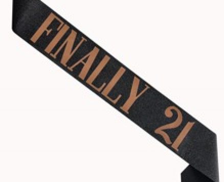 1pc 21st Birthday Sash