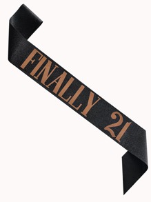 1pc 21st Birthday Sash