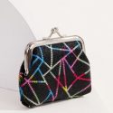 1pc Allover Print Coin Purse