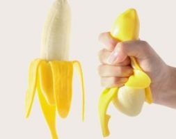 1pc Banana Shaped Squeeze Toy