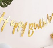 1pc Birthday Decoration Pull Flag