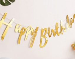 1pc Birthday Decoration Pull Flag