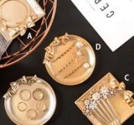 1pc Bow Decor Jewelry Tray