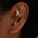 1pc Butterfly Decor Ear Cuff