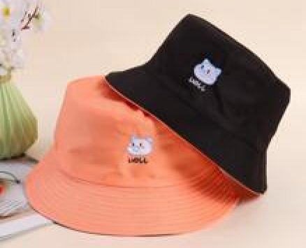 1pc Cartoon Embroidery Bucket Hat