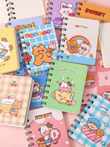 1pc Cartoon Graphic Random Notebook