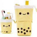 1pc Cartoon Milk Tea Pencil Case