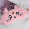 1pc Cat Design Plush Eye Cover