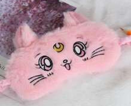 1pc Cat Design Plush Eye Cover
