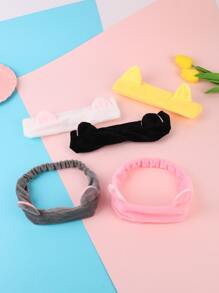 1pc Cat Ear Bath Headband