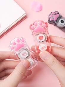 1pc Cat Paw Shaped Random Correction Tape