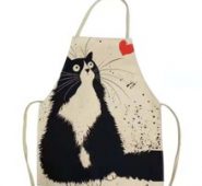 1pc Cat Print Apron