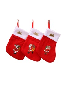 1pc Christmas Sock Shaped Random Decoration