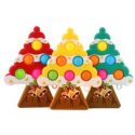 1pc Christmas Tree Shaped Random Color Push Pop Bubble