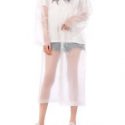 1pc Clear Hooded Raincoat