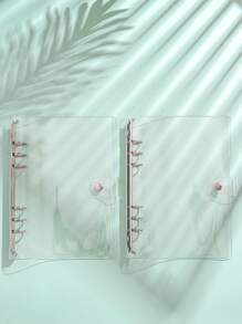 1pc Clear Loose-leaf Book Shell