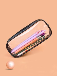 1pc Clear Pencil Bag