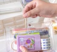 1pc Clear Pencil Bag