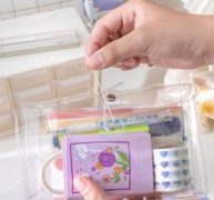 1pc Clear Pencil Bag