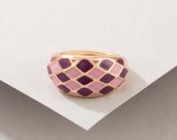 1pc Colorblock Ring