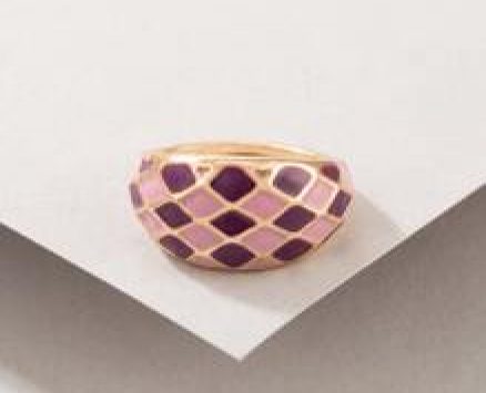 1pc Colorblock Ring