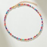 1pc Colorful Beaded Necklace