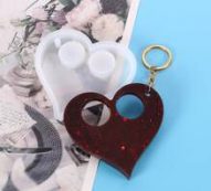 1pc DIY Heart Shaped Epoxy Mold