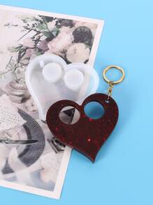 1pc DIY Heart Shaped Epoxy Mold