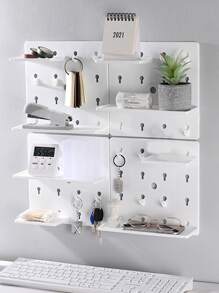 1pc DIY Storage Rack With Hook