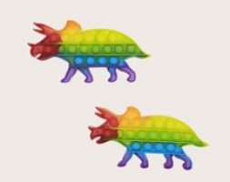 1pc Dinosaur Shaped Random Push Pop Bubble