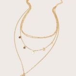 1pc Disc Charm Layered Necklace