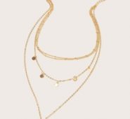 1pc Disc Charm Layered Necklace