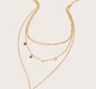 1pc Disc Charm Layered Necklace