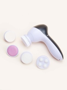 1pc Electric Cleansing Brush & 5pcs Brush Head