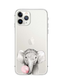 1pc Elephant Pattern iPhone Case