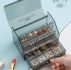 1pc Embossed Clear Jewelry Box