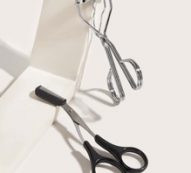 1pc Eyelash Curler & 1pc Eyebrow Trimming Scissor